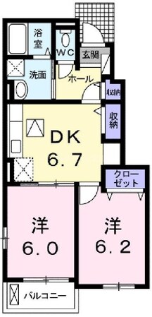 アドヴァンスⅠの物件間取画像